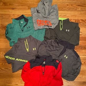 6 Under Armor Long sleeve shirts